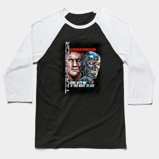 The terminator Artwork Baseball T-Shirt